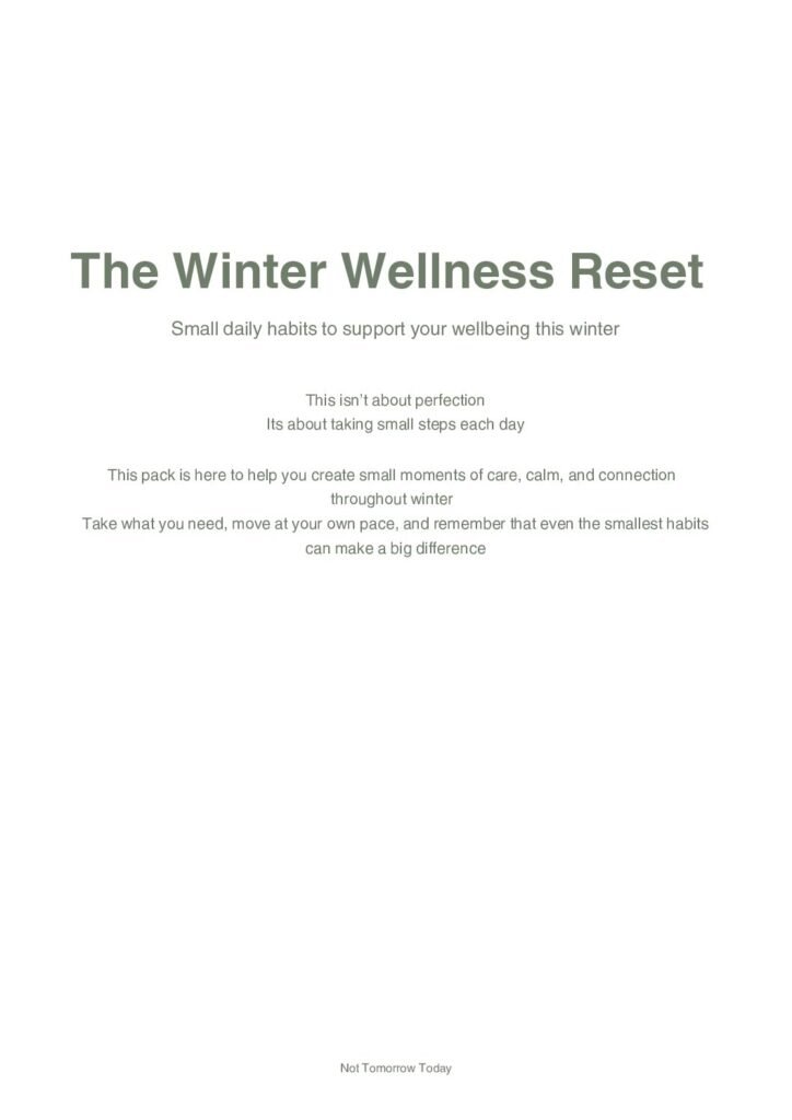 The Winter Wellness Reset